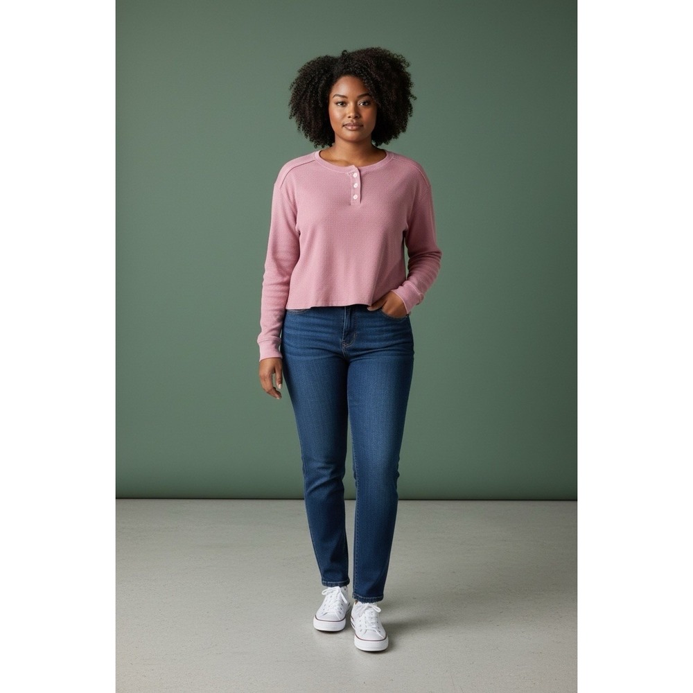 Wild‎ Fable Pink Cropped Sweatshirt Hoodie Women XL